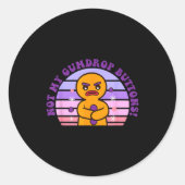 Not My Gumdrop Buttons Funny Design  Ronde Sticker (Voorkant)