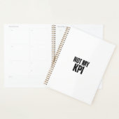 Not My KPI Daily Productivity Sarcasm Planner (Display)