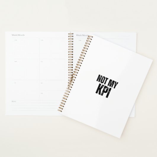 Not My KPI Daily Productivity Sarcasm Planner (Display)