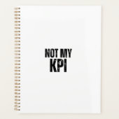 Not My KPI Daily Productivity Sarcasm Planner (Voorkant)