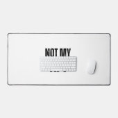 Not My KPI Extra Grote Typografische Bureaumat (Keyboard & Muis)