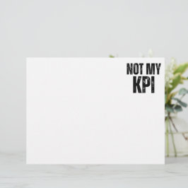 Not My KPI Minimalist Professional Letterhead Briefhoofd