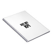 Not My KPI Sarcastic Corporate Slogan Notebook Notitieboek (Rechterzijde)