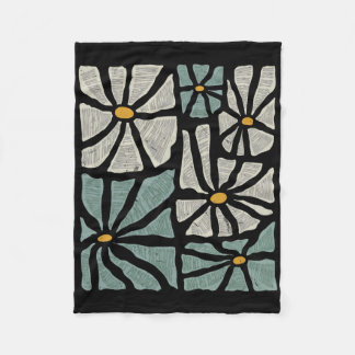 Not My President 2025 Retro Subtle Boho Floral Ant Fleece Deken