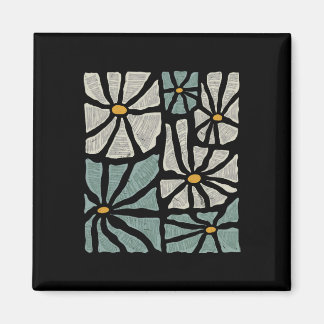 Not My President 2025 Retro Subtle Boho Floral Ant Magneet