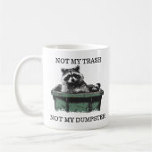 Not My Trash Not My Dumpster Raccoon Koffiemok (Links)