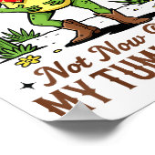 Not Now Partner My Tummy Hurts Funny Cowboy Frog M Poster (Hoek)