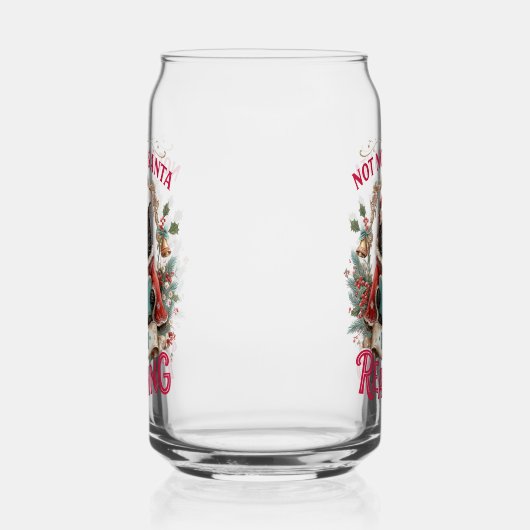 Not Now Santa I'm Reading  Blikvorm Glas (Rechts)