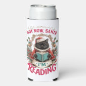 Not Now Santa I'm Reading  Seltzer Blikjeskoeler (Seltzer Achterkant)