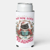 Not Now Santa I'm Reading Seltzer Blikjeskoeler (Seltzer Voorkant)