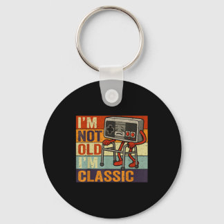 Not old classic funny old gamer gaming retro 80s sleutelhanger