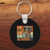 Not old classic funny old gamer gaming retro 80s sleutelhanger (Voorkant)