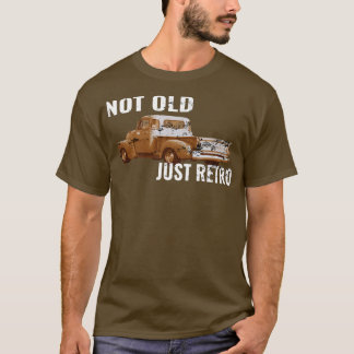 Not Old Just Retro Vintage Old Pickup Square Truck T-shirt
