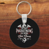 Not Procrastinating Side Quests Funny Rpg Gamer Dr Sleutelhanger (Voorkant)