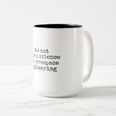 Not Rocket Science Funny Aerospace Engineer Gift Tweekleurige Koffiemok (Voorkant rechts)