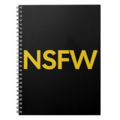 Not Safe For Work (NSFW) Notitieboek (Voorkant)
