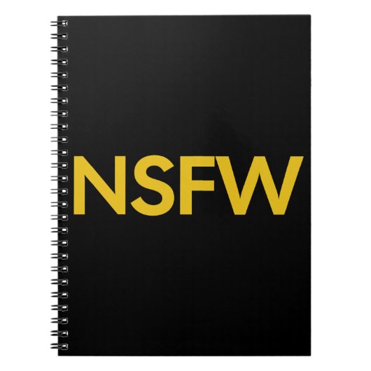 Not Safe For Work (NSFW) Notitieboek (Voorkant)
