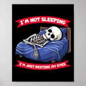 Not Sleeng Im Just Resting, My Eyes Funny Fathers  Poster (Voorkant)