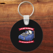 Not Sleeng Im Just Resting, My Eyes Funny Fathers  Sleutelhanger (Voorkant)