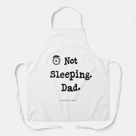 Not Sleeping Dad Apron – BBQ Nap Master Gift Schort (Voorkant)