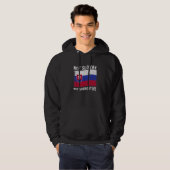 Not Slovak But Supportive National Flag Inspiratio Hoodie (Voorkant volledig)