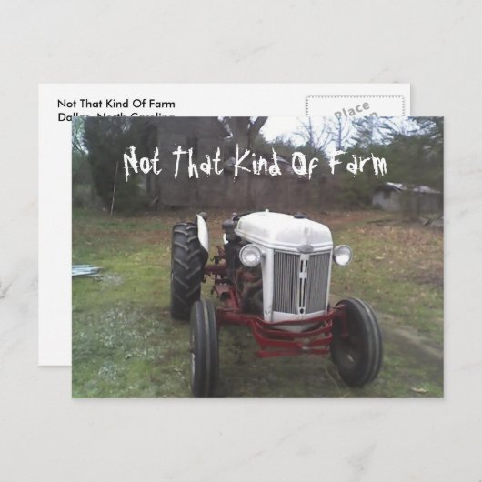 Not That Kind Of Farm Briefkaart (Voorkant / Achterkant)