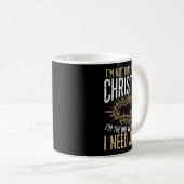 Not That Perfect Christian I Need Jesus Graphic Koffiemok (Voorkant rechts)