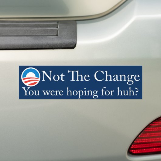 not_the_change bumpersticker (Op auto)