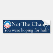 not_the_change bumpersticker (Voorkant)