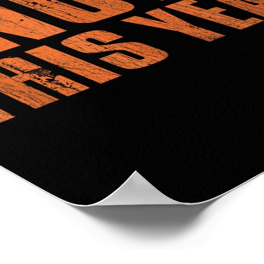 Not This Year Funny New Year Resolution Poster (Hoek)