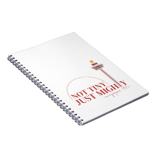 Not Tiny Just Mighty Celebration  Notitieboek (Rechterzijde)