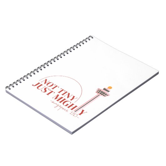 Not Tiny Just Mighty Celebration  Notitieboek (Linkerzijde)