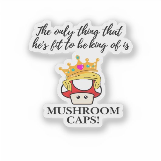 Not To Be King Classic Sticker (Voorkant)