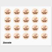 NOT TODAY, BRAIN. Motivational Round Sticker (Vel)