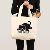 Not Today Cat Tote Bag Cute Art Design (Voorkant (product))