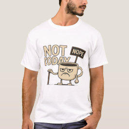Not Today Coffee Cup - Funny Monday Humor  T-shirt