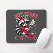 Not Today Cud Funny Raccoon Valentines Day Cute Ki Muismat (Met muis)