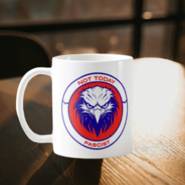 Not Today Fascist – Patriotic Eagle Classic Mug Koffiemok