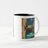 Not Today Gravity Rock Climbing Tweekleurige Koffiemok (Voorkant rechts)