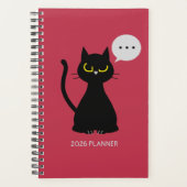 NOT TODAY! Grumpy Black Cat Planner (Voorkant)