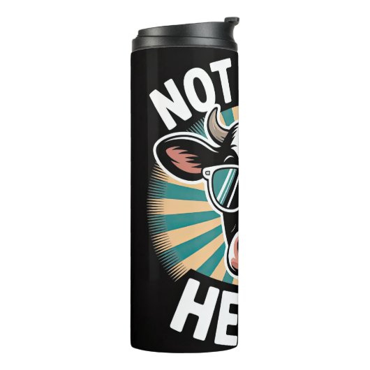 Not today Heifer Thermosbeker (Gedraaid links)