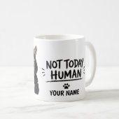 Not Today, Human – Funny Grumpy Cat Koffiemok (Voorkant rechts)