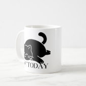 Not Today Mug Funny Coffee Mug for Cat Lovers Koffiemok (Voorkant links)