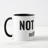 NOT TODAY - Notifications Funny Typography Mok (Links)