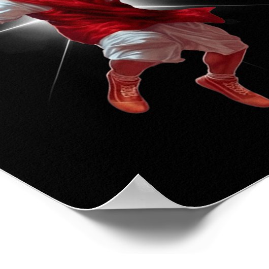 Not Today Satan Jesus Funny Slam Holy Dunk Basketb Poster (Hoek)