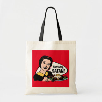 Not Today Satan Tote Bag