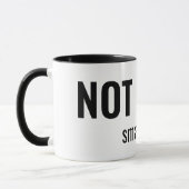 NOT TODAY - Small Talk Funny Typography Mok (Links)