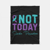 Not Today Suicide Prevention Premium Fleece Deken (Voorkant)