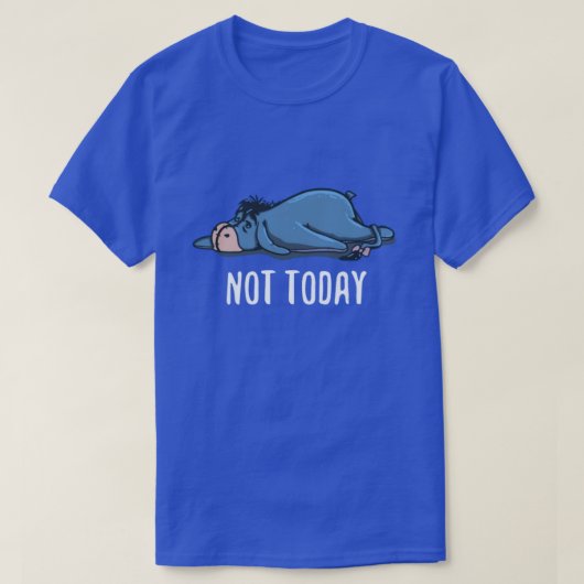 Not Today Tired Donkey Cartoon Design T-shirt (Design voorkant)