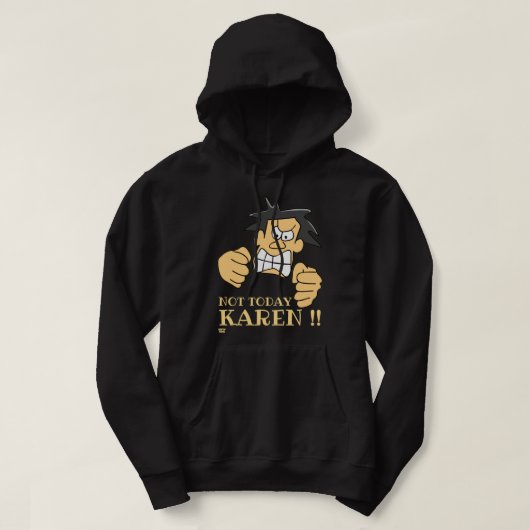 "NOT VANDAY KAREN" grappig boos man Hoodie (Design voorkant)
